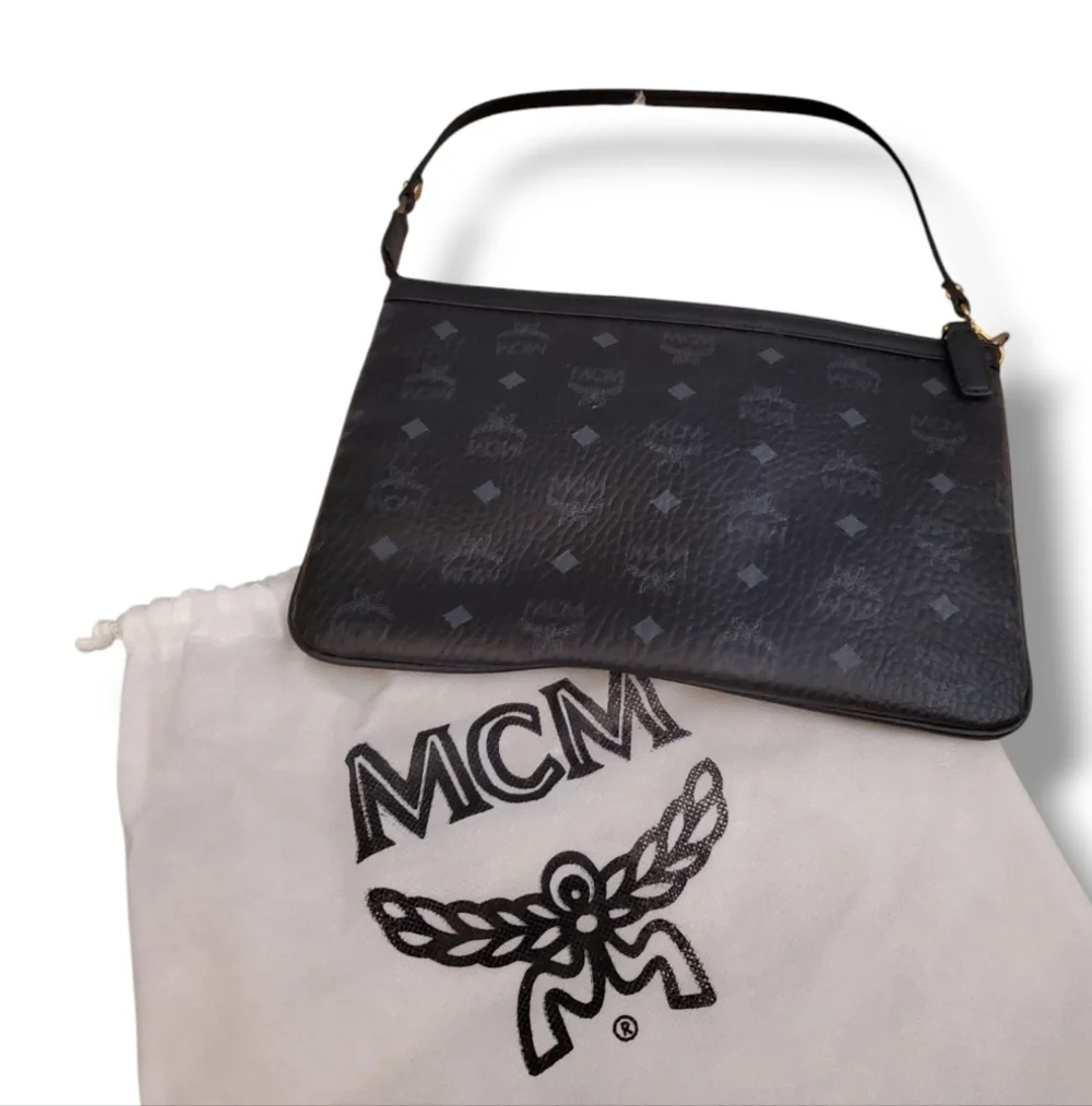MCM Black Messenger Bag Sleek and Functional Minimalist Design